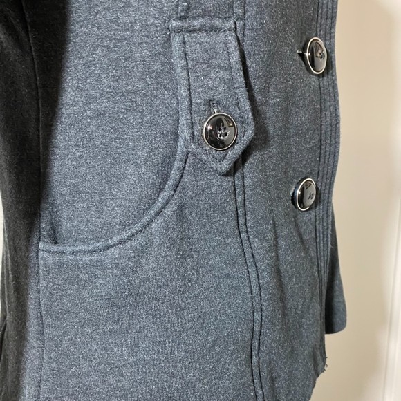 Kenneth Cole Reaction Cotton Polyester Peacoat Jacket Size S Gray - Picture 4 of 7